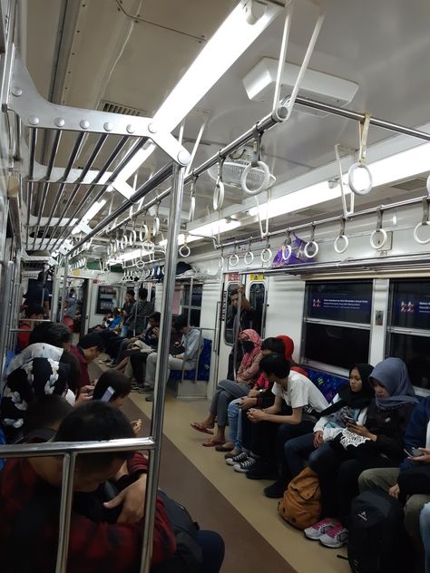 Commuter Train, Old Style, Simple Life, Jakarta, Old Fashioned, Train