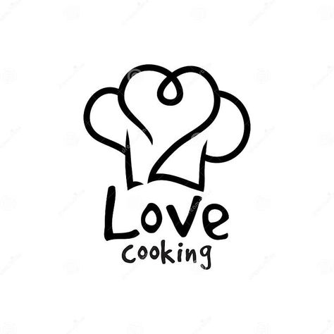 Chef Hat Illustration for Cooking Logo with Love Element Stock Vector - Illustration of food, line: 167371249 Chef Hat Illustration, Company Illustration, Hat Illustration, Cooking Logo, Food Logo Design Inspiration, Chef Logo, Line Logo, Tattoo Master, Food Logo Design