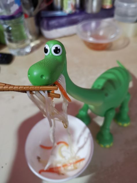 My Little pet dinosaur loves to eat Vietnamese noodle. Pet Dinosaur, Picture Perfect Smile, Vietnamese Noodles, Perfect Smile, Dinosaurs, Picture Perfect, Lemonade, Dinosaur Stuffed Animal, Pet