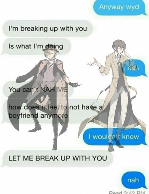 #bsd #bungostraydogs #dazai #chuuya #soukoku #skk Bsd Twitter, Dazai Chuuya, Bsd Memes, Bungou Stray Dogs Characters, Sukkot, Silly Dogs, Bad Person, Bongou Stray Dogs, Stray Dogs Anime