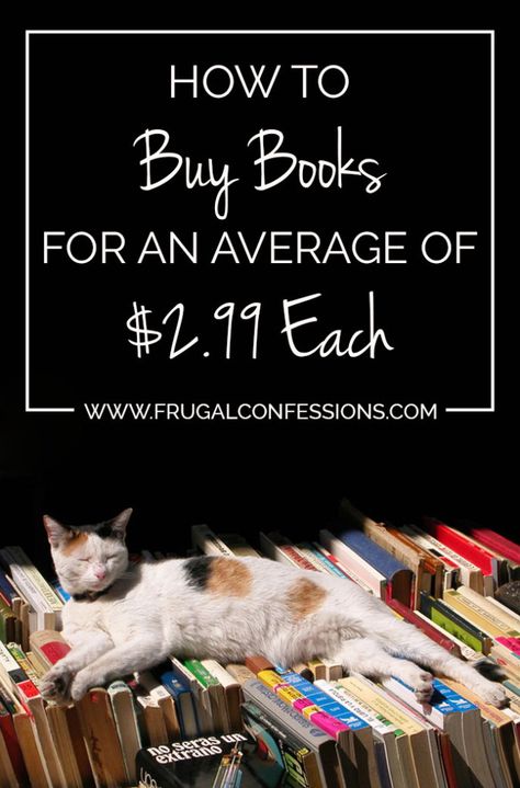 How to Buy Books for an Average of $2.99 Each -- Great tips for bookworms! | http://www.frugalconfessions.com/personal-savings/how-to-buy-books-for-an-average-of-2-99-each.php Buying Books, Free Mail, Sell Books, Computer Maintenance, Money Savvy, Personal Savings, Money Strategy, Money Savers, Bargain Books