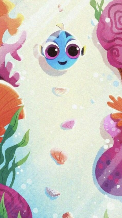 Baby Dory, Collage Des Photos, Wallpaper Samsung, Wallpaper Disney, Wallpaper Tumblr, Wallpaper Bts, Cute Disney Wallpaper, Dessin Adorable, Disney Films