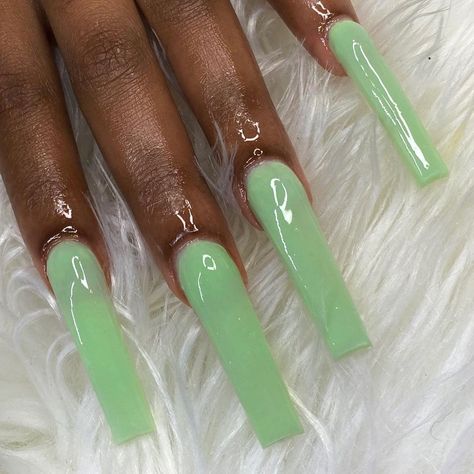 Sage Acrylic Nails, Sage Green Nails Design, Long Curved Acrylic Nails, Sage Green Nails Acrylic, Green Baddie Nails, Sage Green Acrylic Nails, Sage Nails, 21 Nails, Sage Green Nails