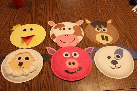 Farm Animal Masks, Paper Plate Animals, Preschool Farm, Farm Animal Crafts, Farm Animals Theme, Farm Animal Party, Farm Unit, Farm Preschool, Farm Activities