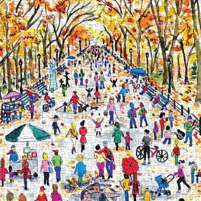 Fall In Central Park, Colour Energy, Puzzle Shape, Michael Storrings, Army Post, Leaves Changing Color, Gift Wrap Tags, 1000 Piece Puzzle, Puzzle Shop