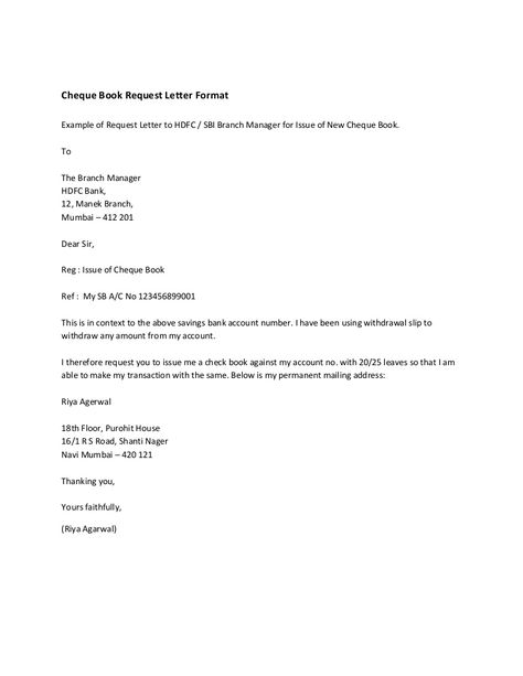 A Cheque book request letter is written by a bank customer who requires a new set of cheques from the bank. Formal Letter Writing, Cheque Book, Letter Writing Samples, Request Letter, Hdfc Bank, Power Of Attorney Form, Official Letter, Yes Bank, Application Letters