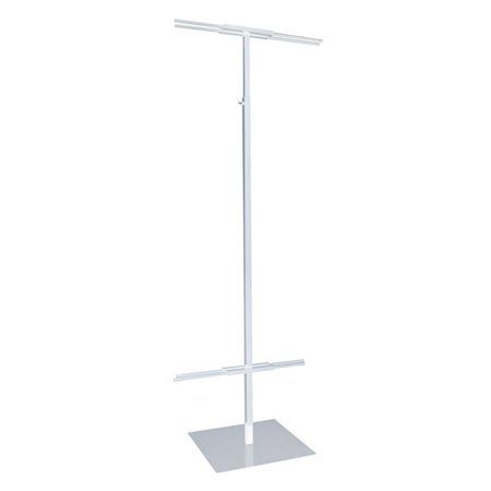 White Adjustable Floor Standing Banner Displayer (Pack of 1), Multicolor Standing Banner, Banner Stand, Air Plane, Banner Stands, Epoxy Coating, Walmart Shopping, Metal Base, Heavy Metal, Fun Crafts