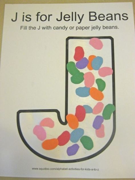 alphabet activities for kids j is for jelly beans Letter J Activities, Letter J Crafts, Preschool Letter Crafts, J Alphabet, J Craft, Abc Crafts, Alphabet Letter Crafts, The Letter J, Abc Activities