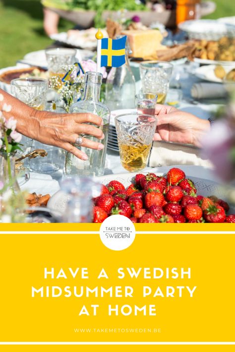 Swedish Midsummer Party, Midsummer Food, Grad Dinner Party, Midsommar Party, Midsummer Party, Summer Solstice Party, Swedish Midsummer, Solstice Party, Swedish Traditions