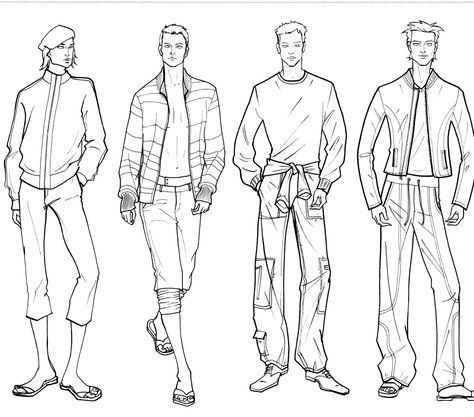 Menswear Man Model Drawing, Menswear Croquis, Menswear Fashion Illustration, Menswear Illustration, Fashion Sketch Template, Fashion Sketches Men, Fashion Model Drawing, Model Sketch, Mens Fashion Illustration