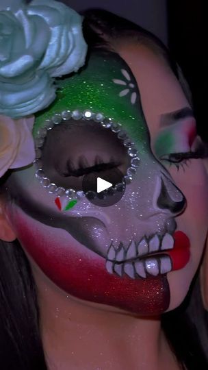 3.5M views · 60K reactions | Viva México🇲🇽♥️ #makeupreelsvideos #makeupideas #mexico | Angelica mistral makeup" | Angelica mistral makeup" · Original audio La Catrina Makeup Tutorial, Catrina Makeup Mexicana, Catrina Makeup, Dia De Muertos, Body Painting, Maquillaje De Ojos, Cleaning Hacks, Holidays, Halloween