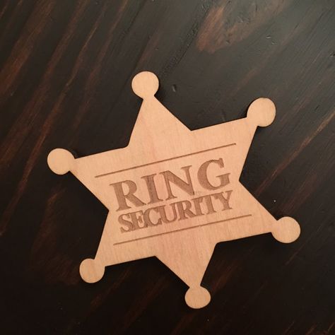 "Love love love it!!:)) it's an awesome size and my little "ring security" guard is going to LOVE it!!:)" - LaceyTheAmazing added a photo of their purchase Wedding Ring Security Case, Ring Security Badge, Toddler Ring Bearer, Ring Bearer Security, Security Badge, Ring Security, Rustic Wedding Ceremony, Wedding Party Gift, Security Guard