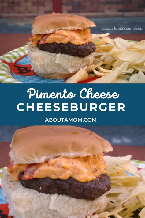 These pimento cheeseburgers are perfect for grilling up at tailgates and football food ideas dinners. It’s very easy to make your own pimento cheese and it makes your burgers extra tasty! Pimento Cheese Sandwiches, Cheeseburger Sliders, Pimento Cheese Recipes, Slider Buns, Pimento Cheese, Tailgating Recipes, Sandwiches For Lunch, Fun Easy Recipes, Tasty Bites