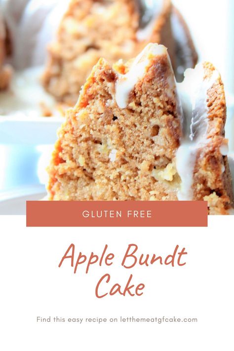 Gluten free apple cake is one of those cakes that you just can’t resist.  It’s moist and dense and truly a wonderful bundt cake.  It’s perfect for breakfast, brunch, or dessert! Caramel Apple Cakes, Gluten Free Bundt Cake, Gluten Free Apple Recipes, Gluten Free Apple Cake, Moist Apple Cake, Apple Bundt Cake, Gluten Free Apple, Aip Desserts, Gf Baking