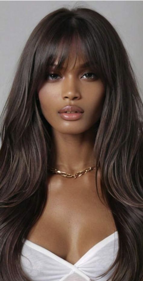 Medium Contrast Hair, Contrast Hair, Deep Side Part, Ebony Hair, Side Part, Skin Tone, New Hair, Skin Tones, New Era