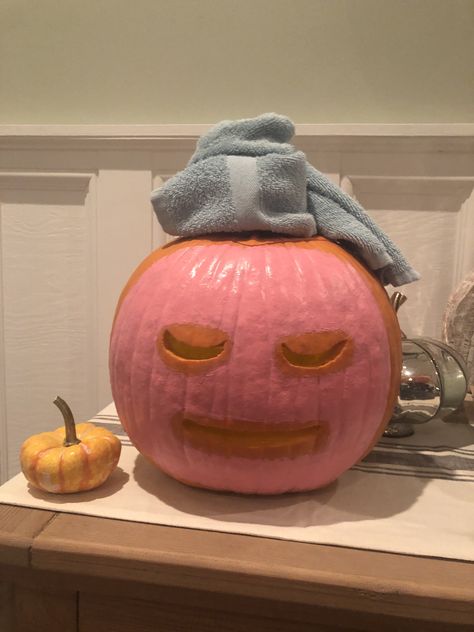 A Pumpkin, Pumpkin Carving, Halloween Pumpkins, Pumpkins, Carving, Halloween, Pink