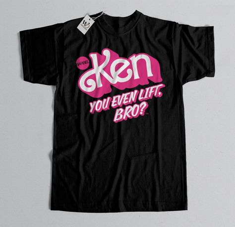 Ken you even lift, bro? Or are you made of plastic... Show your Kenough to the world! Perfect gift for any Ken or Barbie fan. Workout Barbie, Barbie Gifts, Beach Workouts, Barbie Ken, Custom Printed Shirts, Movie Shirts, Barbie And Ken, Dad To Be Shirts, Perfect Shirt