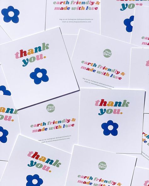 Thank You Order Cards, Thank You Packaging, Card Thank You For Order, Packaging Card Design, Aesthetic Label Design, Aesthetic Thank You, Thank You For Your Order Card Design, Thank You Graphic Design, Cute Thank You Cards For Business