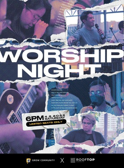 Worship Night Graphic, Worship Night Poster, Debate Poster, Worship Poster, Church Announcements, Christmas Poster Design, Worship Night, Worship Backgrounds, Christian Graphic Design