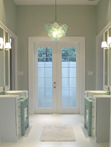 Rainwashed Bathroom, Sherwin Williams Sea Salt, Sea Salt Sherwin Williams, House Of Turquoise, Home Goods Decor, Wall Color, Sherwin Williams, Room Colors, My Dream Home