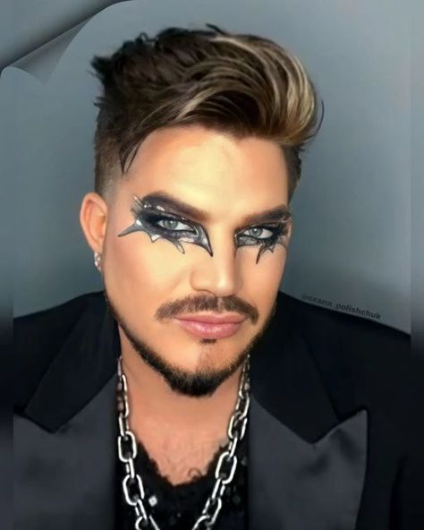 Adam Lambert Makeup, Adam Style, Costumes Diy, Adam Lambert, Glam Makeup, Diy Costumes, New Pins, My Crush, Halloween Face Makeup