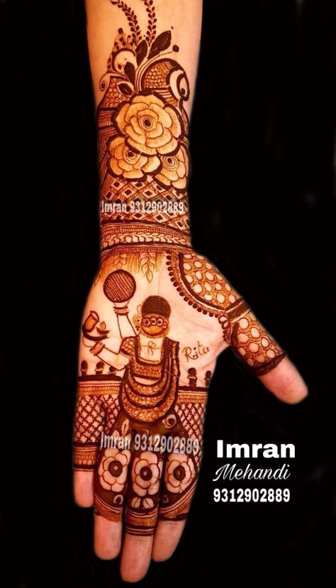 Carvachoth Mehndi, Modern Mehndi Designs For Karwa Chauth, Full Hand Mehndi Designs Karwa Chauth, Karwachoth Mehndi Full Hand, Kadva Choth Mehndi Simpal, Mehandi Designs Karwa Chauth, Mehandi Design For Karva Chauth, Bharchak Mehndi Designs, Karwa Choth Mehndi Designs