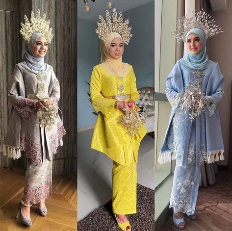 Baju songket melayu gaya klasik Busana Tradisional Melayu, Baju Sanding Songket Dress Wedding, Melayu Klasik Outfit, Melayu Klasik Wedding, Tradisional Melayu Wedding, Kebaya Songket Wedding, Baju Sanding Wedding, Klasik Melayu Wedding, Pelamin Klasik Tradisional Melayu