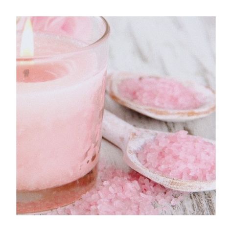 Pink Spa Aesthetic, Pink Bubble Bath, Peach Whiskey, Bath Crystals, Blush Decor, Crystal Bath, The Melody, Spa Design, Massage Room