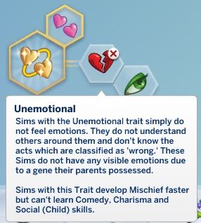 Mod The Sims: Unemotional Trait by Tallydom • Sims 4 Downloads Sims Traits, Los Sims 4 Mods, Sims 4 Traits, Sims 4 Cas Mods, Play Sims 4, Sims Packs, Sims 4 Anime, The Sims 4 Packs, Sims 4 Game Mods