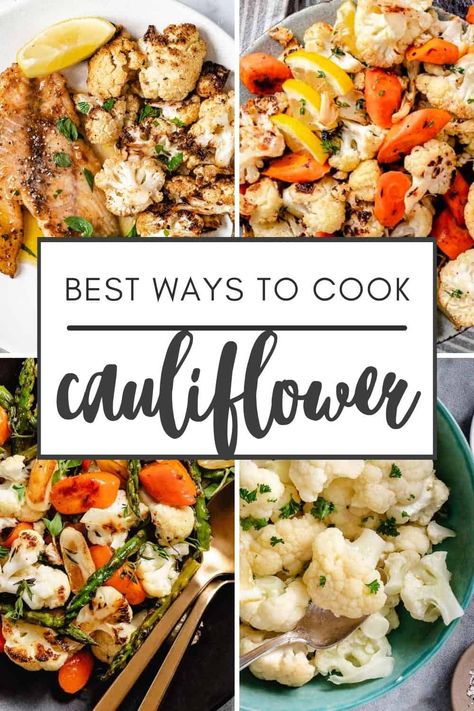 For everyday eating, cauliflower can be cooked in many ways. Steaming or roasting brings out its natural sweetness, while air frying creates crispy florets with a fraction of the oil used in traditional frying. Check out our favorite recipes featuring easy cauliflower recipes. Ways To Cook Cauliflower, Easy Cauliflower Recipes, Air Frying, Cauliflower Recipes, Favorite Recipes