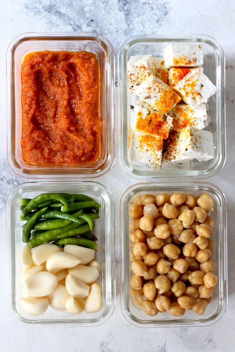 6 Easy Meal Prep Ideas For Indian Kitchen - Fun FOOD Frolic Indian Meal Prep Ideas, Indian Food Meal Prep, Meal Prep Indian, Indian Food Images, Indian Meal Prep, Easy Meal Prep Ideas, Salad Dressing Recipes Healthy, Paneer Dishes, Indian Meal