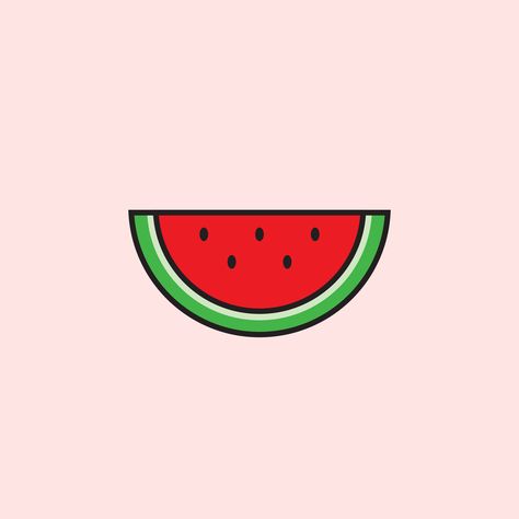 Watermelon Icon, Icon Mask, Fruit Summer, Mask Cute, Watermelon Sugar, Pink Background, Pink Red, Watermelon, Mask