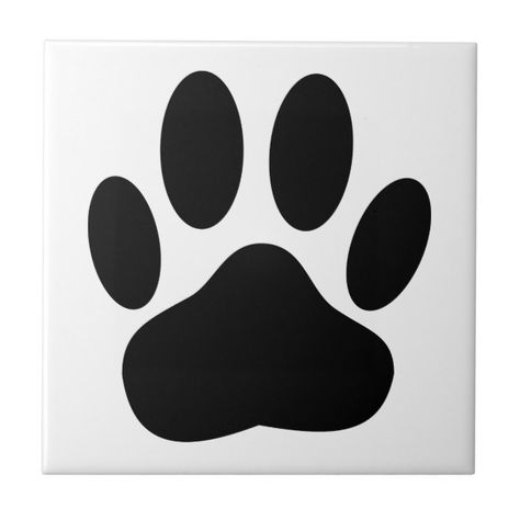 Dog Pawprint Tile #pawprint #black #paw #pawprint #dogpaw #Tile Affiliate Puppy Paw Prints, Tile Crafts, Puppy Paws, Bear Dog, Custom Tiles, Dog Paw Print, Small Puppies, Square Tile, Beautiful Tile