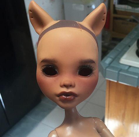 My OOAK 17 inch Monster High Clawdeen Wolf Clawdeen Wolf Repaint, Monster High Clawdeen Wolf, Monster High Clawdeen, Howleen Wolf, Monster H, Clawdeen Wolf, Drawing Inspo, Doll Repaint, Custom Dolls