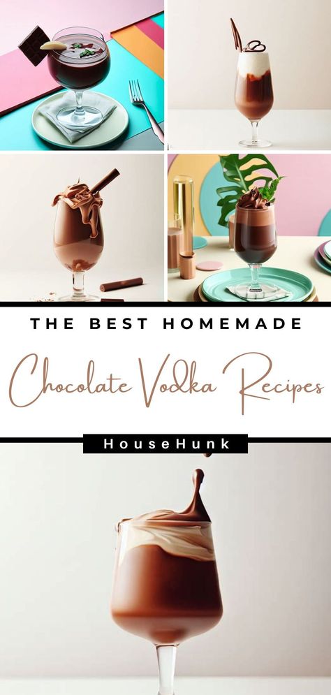 Embrace the blissful marriage of chocolate and vodka with our curated collection of 17 tantalizing recipes. From classic martinis to dessert delights, these concoctions are a treat for your taste buds. Cheers to chocolatey indulgence! Chocolate Vodka Recipes, Chocolate Cake Shot, Mocktails Recipes, Chocolate Vodka, Cake Shots, Alcohol Beverages, Chocolate Cocktails, Chocolate Fan, Chocolate Martini