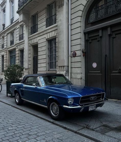 Vintage Navy Blue Aesthetic, Navy Blue Car Aesthetic, Blue Old Car Aesthetic, Blue Fancy Aesthetic, Old Money Car Aesthetic, Navy Color Aesthetic, Navy Blue Aesthetics, Navy Blue Aesthetic Vintage, Blue Mustang Aesthetic