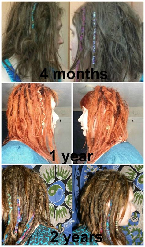 A little dread inspiration with a timeline 4 months, 1 year, 2 years dreadlocks, natty, locks, natural, maintenance free, henna, sari silk yarn, dread wraps. Natty Dreads, Dread Inspiration, Freeform Dreads, Sari Silk Yarn, Knotty Hair, Natural Dreadlocks, Dread Wraps, Nice Hair, Year 2