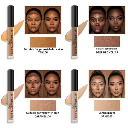 1. Our Long Lasting Concealer Cream is a professional face makeup solution that offers waterproof and oil control benefits. The 6 colors available help cover dark circles and provide a flawless foundation base for your makeup look. 2. Say goodbye to unwanted blemishes and dark circles with our Waterproof Concealer Cream. The gel format ensures a medium coverage that lasts all day, while the unscented formula is perfect for sensitive skin types. 3. Achieve a flawless complexion with our Oil Contr Concealer Vs Foundation, Color Correcting Concealer Palette, Cover Dark Circles, Moisturizing Concealer, Face Beat Makeup, Makeup Starter Kit, Color Correcting Concealer, Apply Foundation, Waterproof Concealer