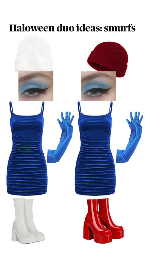 Smurf Costume Women, Smurf Halloween Costume, Smurfette Halloween Costume, Smurf Halloween, Smurf Costume, Costume Women, Costumes For Women, Halloween Costume, Halloween Costumes