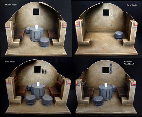 Starwars Cantina, Star Wars Diorama, Bbq Shack, Diorama Diy, Amsterdam Coffee, Sci Fi Aesthetic, Diorama 1:64, Sci Fi Building, Mos Eisley