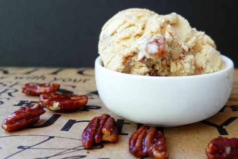 Maple Buttermilk Pecan Ice Cream Soups For Fall, Maple Ice Cream, Buttermilk Ice Cream, Maple Caramel, Butter Pecan Ice Cream, Pecan Ice Cream, Maple Butter, Ice Cream Containers, 2 Sisters