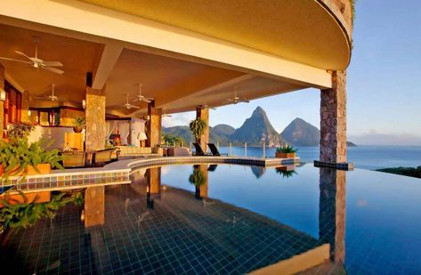 Our Favorite Top 10 Hotel Pools Worth Planning a Trip to Visit Jade Mountain St Lucia, Jade Mountain Resort, St Lucia Resorts, Caribbean All Inclusive, Jade Mountain, Adelboden, Mountain Hotel, Saint Lucia, Hotel Pool