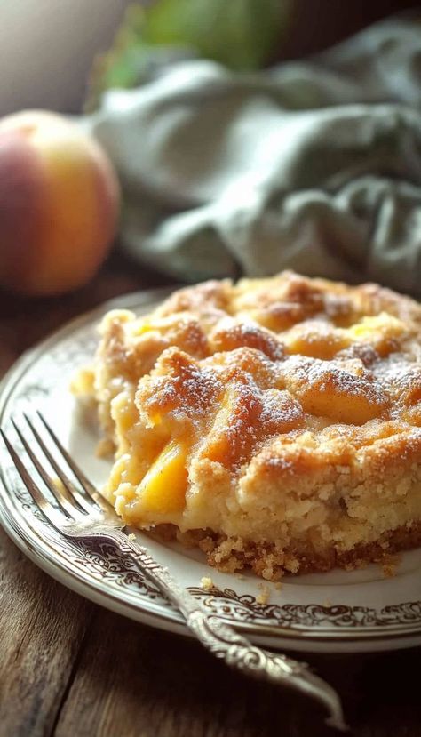 This cinnamon sugar peach cobbler combines juicy peaches with a warm, spiced topping for the ultimate comfort dessert. The soft peaches blend perfectly with the sweet, crumbly topping, infused with hints of cinnamon and sugar that make each bite a cozy treat. This cobbler is incredibly easy to prepare and perfect for summer gatherings or family dinners. Serve it warm with a scoop of vanilla ice cream for a truly irresistible dessert experience! Cobbler Dump Cake, Peach Cobbler Dump Cake, Comfort Desserts, Cinnamon Cake, Peach Desserts, Easy To Make Desserts, Easy Cinnamon, Dump Cake, Peach Cobbler