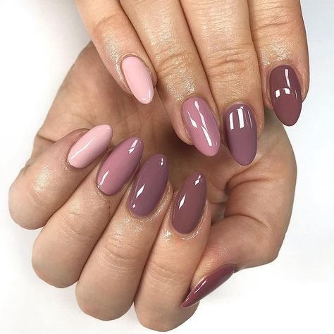 The GelBottle Inc™ on Instagram: “#Repost @beautyworksbyamy ・・・ Gradient using the dreamiest colours . Colours used to create this look from left to right - Petal, Ophelia,…” Monochromatic Nails, Diy Nails Easy, Halloween Nails Diy, Mauve Nails, Unghie Sfumate, Gradient Nails, Pink Nail, Dream Nails, Chic Nails