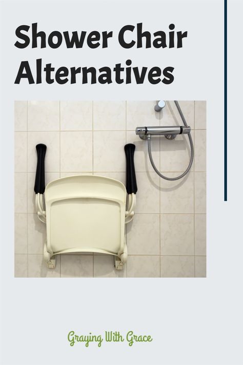 Shower chairs sometimes occupy a lot of space in the bathroom. So keep reading as we discuss nine great shower chair alternatives for the bathroom safety of your senior loved ones. #grayingwithgrace #seniors #eldercare #showerchairs #showerchairsforseniors Shower Chair Ideas Bathroom, Diy Shower Chair, Shower Chair Ideas, Chair Alternatives, Shower Chairs For Elderly, Shower Chairs, Bathroom Chair, Living Bathroom, Shower Stool