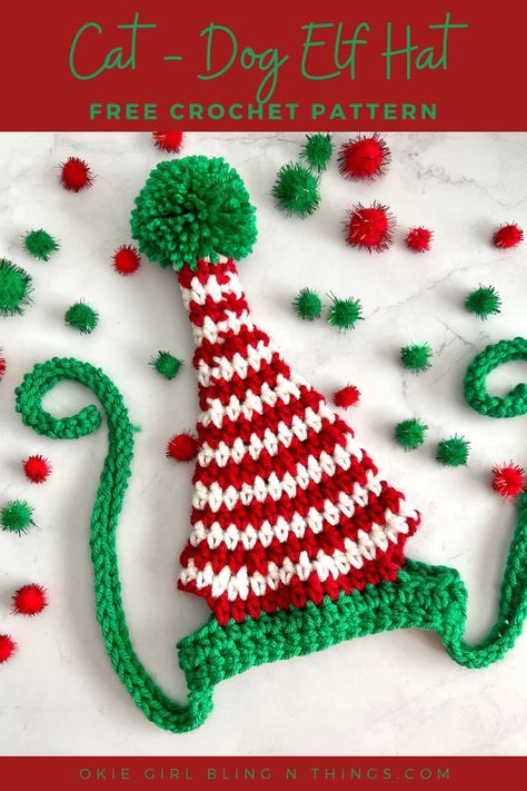 Crochet Christmas Cat Hat Free Pattern, Crochet Santa Hat For Cat, Christmas Crochet Dog Sweater, Cat Christmas Collar Crochet, Small Dog Hat Crochet Pattern, Dog Santa Hat Crochet Pattern, Crochet Cat Santa Hat Free Pattern, Dog Snoods Crochet Pattern, Crochet Dog Christmas Hat Free Pattern