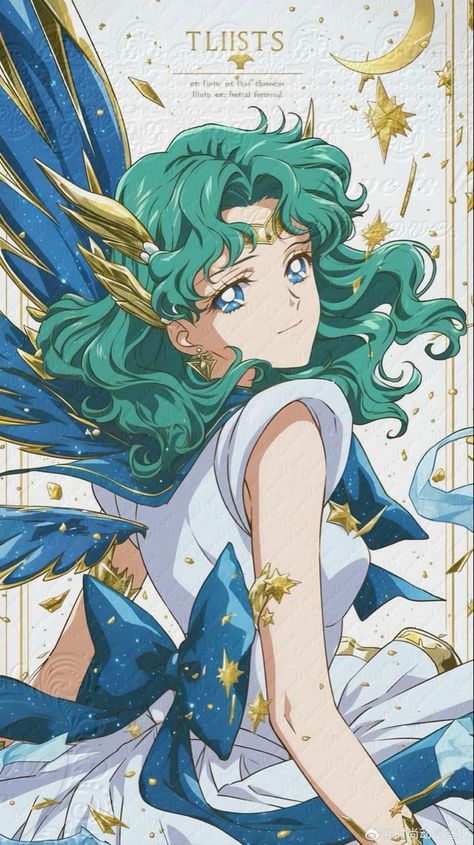 Sailor Neptune Wallpaper, Sailor Neptune Aesthetic, Sailor Moon Neptune, Sailor Moon Characters, Sailor Moon Background, Sailor Moon Girls, Arte Sailor Moon, Sailor Senshi, Sailor Moon Fan Art