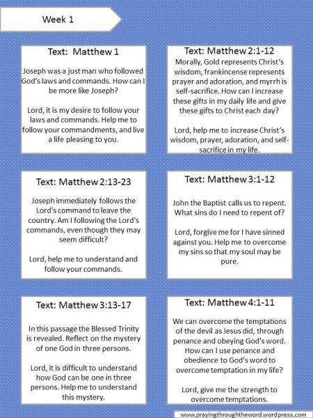 Free Bible Study Printable! Matthew: Week 1 | Praying Through The Word Sewing Artwork, Short Scriptures, Matthew Bible, Short Prayer, Journal Bible Quotes, Book Of Matthew, Short Passage, Matthew 1, Do Unto Others