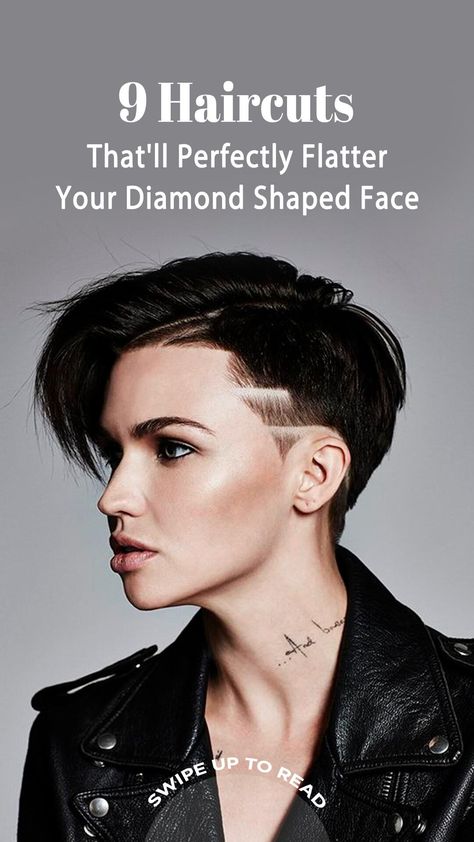 Pixie Haircut For Diamond Faces, Diamond Face Pixie Haircut, Diamond Face Short Haircut, Short Haircuts For Diamond Shaped Faces, Short Hair Diamond Face Shape, Diamond Face Short Hair, Haircuts For Diamond Shaped Face, Diamond Face Haircuts Short, Short Haircut For Diamond Face