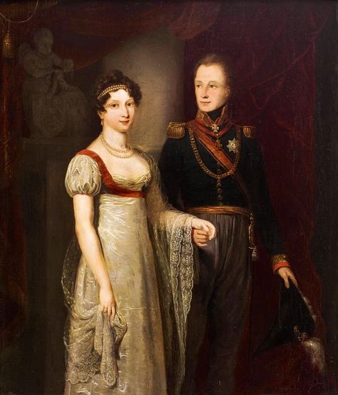 1820s Fashion, Romanov Dynasty, Catherine The Great, Dutch Royalty, Regency Fashion, Portrait Paintings, Imperial Russia, Portrait Wall, Empire Style